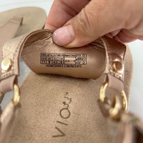 Vionic Gold Women's Sandals - Picture 12 of 14